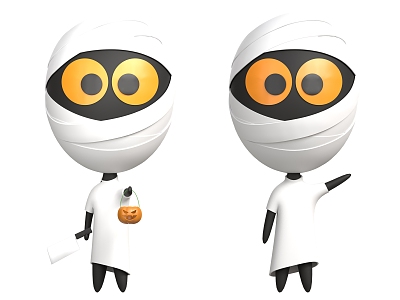 Cartoon Mummy Anime Mummy Q version Mummy model