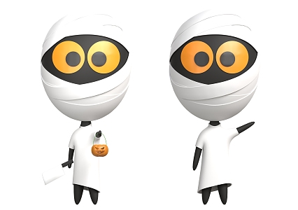 Cartoon Mummy Anime Mummy Q version Mummy 3d model