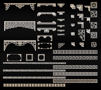 New Chinese Corner Line 3d model