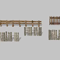 Different Fence Types Featuring Wooden Picket and Metal Rail Designs