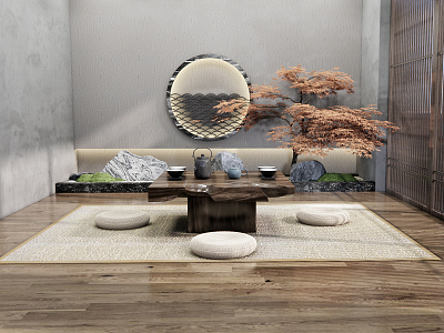 New Chinese Tea Table and Chair Home model