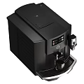 Modern Automatic Coffee Machines With Digital Display And Black Silver Design