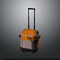 Trendy Orange And Pink Trolley Travel Bag With Rolling Handle For Fashionable Travelers
