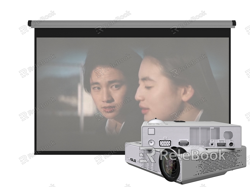 Modern projection curtain projector model