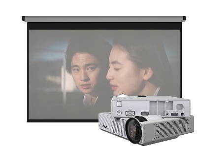 Modern projection curtain projector model