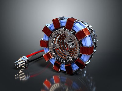 nuclear fusion coil nuclear facility nuclear equipment nuclear energy nuclear equipment nuclear facilities 3d model