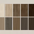 Different Wall Panels Samples with Various Colors and Textures Neatly Arranged on White Background Wall 3d model