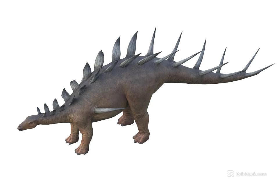 Lifelike Stegosaurus Dinosaur Model With Spiked Back And Detailed Prehistoric Features 3d model 