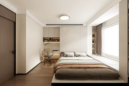 Modern Tatami Bedroom Tatami 3d model