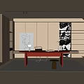 Modern study 3d model
