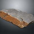 Rustic Wooden Stone Block with Natural Brown Gray Tones and Intricate Textured Surface