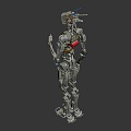 Abandoned robots. 3d model