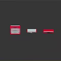 Various Red And White Envelope Designs For Everyday Use With Different Styles 3d model