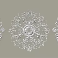 Carved Corner Line 3d model