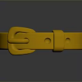 Elegant Shiny Gold Ring With Decorative Buckle Design For Contemporary Fashion Accessories