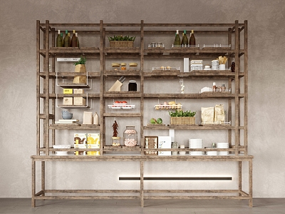 Modern shelf supermarket shelf furnishings supplies combination model