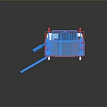 TIGER Industrial Mechanical Device With Blue White Structure And Red Safety Guardrail