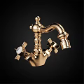 Vintage London Style Faucets With Gold And Silver Classic Design Details