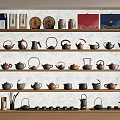 New Chinese Tea Set Teapot Teacup Tea Dupont Paper 3d model