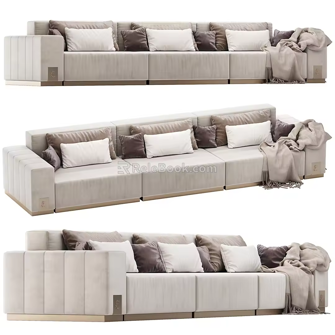 Miloti Minotti Multiplayer Sofa Collection 3d model