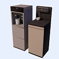 Modern Home Water Dispensers As Daily Appliances With Control Panel And Water Outlet