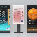 All in One Digital Signage Displays Showing Course And Special Offer Content