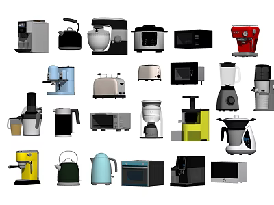 Modern Kitchen Appliances Kitchen Appliances Small Equipment 3d model
