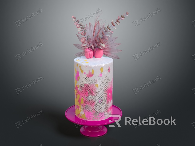 Modern cake floral cake model