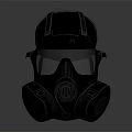Fire Safety Equipment Protective Gas Mask with Clear Visor and Secure Straps