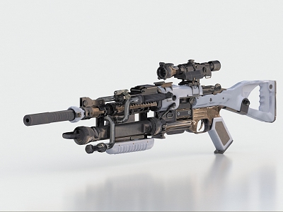 Modern guns. model