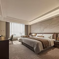 Elegant Hotel Room Interior With Sofa Chair Coffee Table And Floor To Ceiling Window