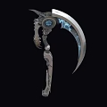 Scythe Sci-fi Scythe Death Scythe Cyberpunk Scythe Future Weapon High-tech Low Face Number Low Model Simple Model Game Movie and TV Level Super Realism 3d model