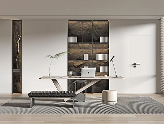 Modern study 3d model