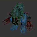 Mech Warrior Mech Soldier Machine Battlearm Mechanical Battlearm Machine Fighter Robot 3d model