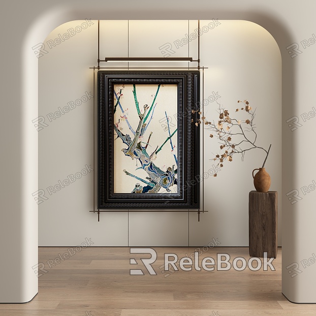 Abstract Hanging Paintings model