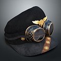 hat hat glasses 3d model