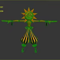 Robot Puppet Man Machine Puppet Woman Hanging Line Puppet Figure Game Figure Game Character 3d model