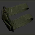 High Quality Military Weapon Gear Green Camouflage Knee Pads With Adjustable Straps