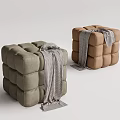 Modern Sofa Stool Sofa Stool Low Stool 3d model