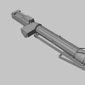 Military Tactical Long Barrel Rocket Launcher With Metal Construction Tripod Stand And Tactical Design