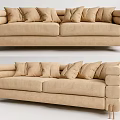 Modern double sofa 3d model
