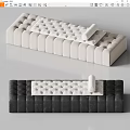 Bed End Stool Sofa Stool Bench 3d model