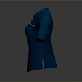 Modern Casual Blue Jacket With Long Sleeves Zipper Closure And Front Pocket Design