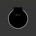 Turbo Sleek Modern Black And Silver Household Item With Button Design