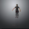 3D Realistic Humanoid Character In Tactical Combat Suit With Utility Gear And Red Boots