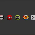 Sports Equipment Collection Including Various Balls Rackets Dumbbells Trophy And Bowling Pin