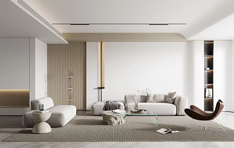modern living room 3d model