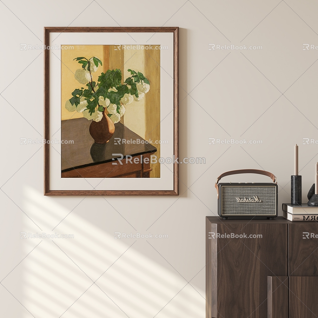 Middle French Hanging Paintings 3d model