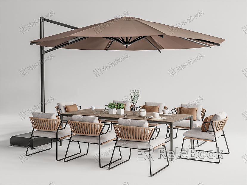 Modern Outdoor Table and Chair Outdoor Dining Table and Chair model