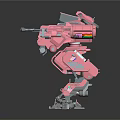 Modern Robot Mech Warrior Machine Battlearm Mechanical Battlearm Machine Warrior 3d model